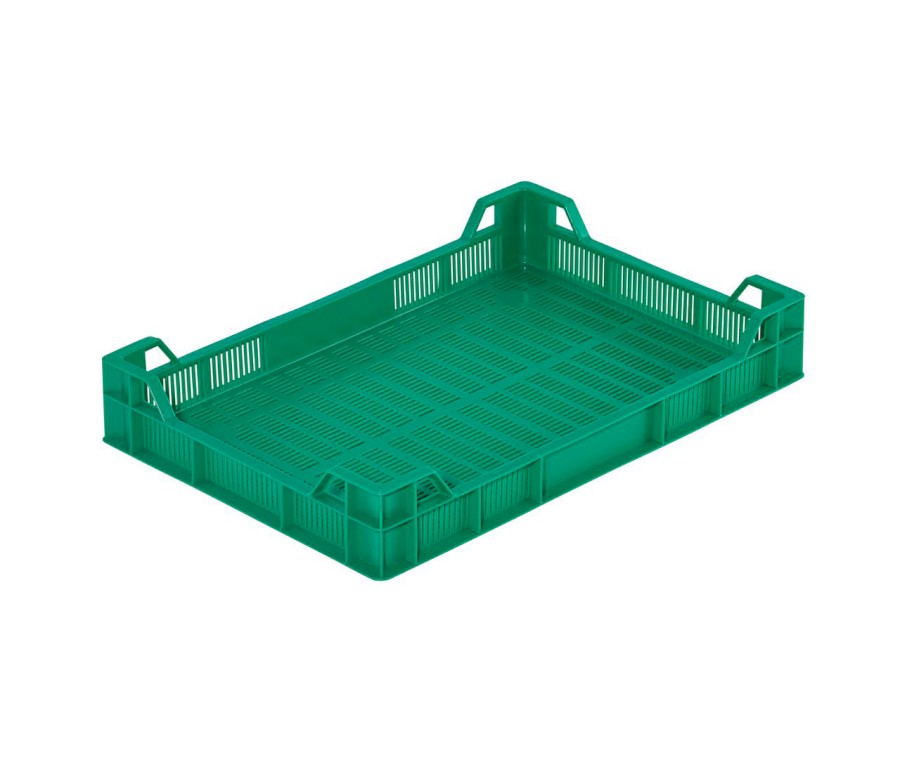 Přepravka 2-145 zelená, UÚ, perforovaná